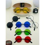Yuvarlak Renkli Cam Unisex Güneş Gözlüğü UMD1